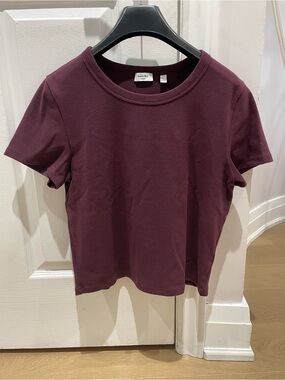 Sunday Best Plum Short Sleeve Crewneck Tee